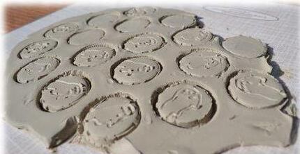 Clay coins to attract money
