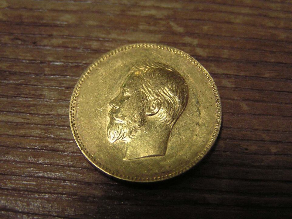 gold coin for material well-being