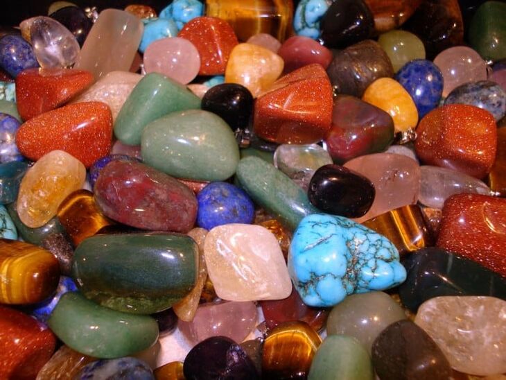 colored stones as a talisman of good luck