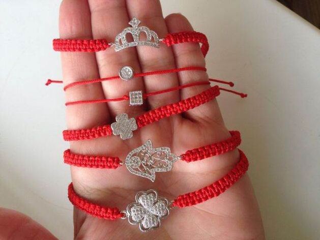 homemade bracelets as an amulet of good luck